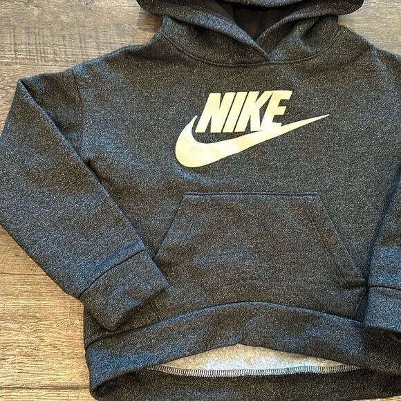 Nike 4/XS Black Sparkly Hoodie Pullover - Picture 4 of 6